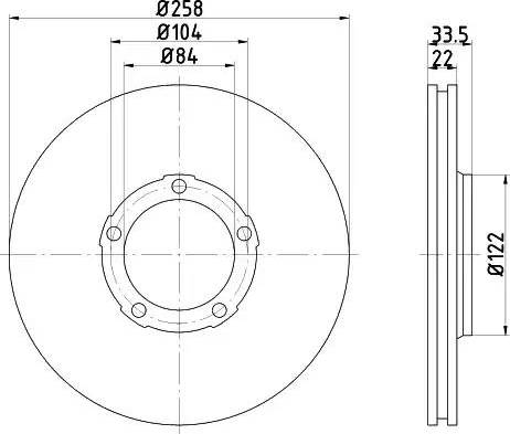 HELLA 8DD 355 108-471 - Bremžu diski www.autospares.lv