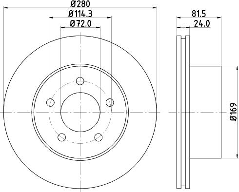 HELLA 8DD 355 108-591 - Bremžu diski www.autospares.lv