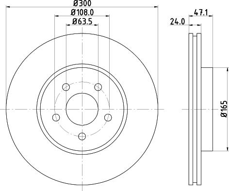 HELLA 8DD 355 108-042 - Bremžu diski www.autospares.lv