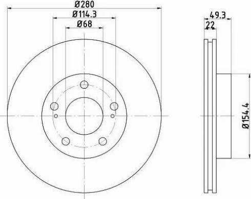 HELLA 8DD 355 103-991 - Bremžu diski autospares.lv