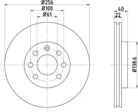 HELLA 8DD 355 103-931 - Bremžu diski autospares.lv