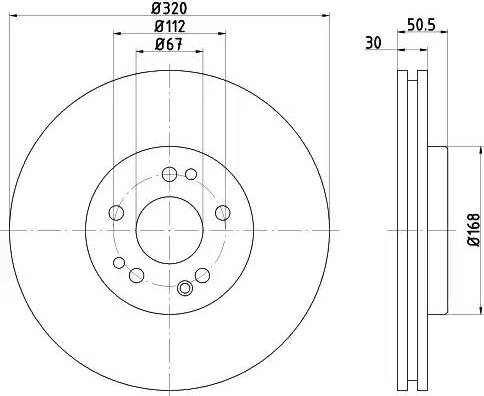 HELLA 8DD 355 103-411 - Bremžu diski www.autospares.lv