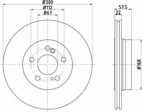 HELLA 8DD 355 103-421 - Bremžu diski www.autospares.lv