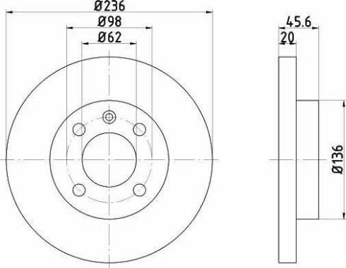 HELLA 8DD 355 103-571 - Bremžu diski www.autospares.lv