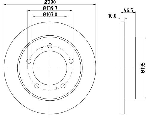 HELLA 8DD 355 103-611 - Bremžu diski www.autospares.lv