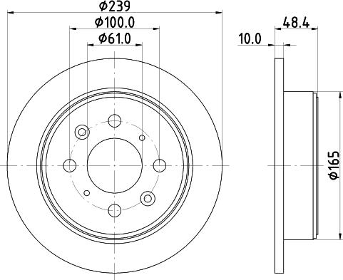 HELLA 8DD 355 103-111 - Bremžu diski www.autospares.lv