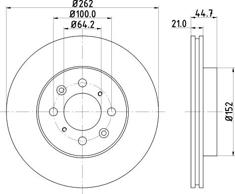 HELLA 8DD 355 118-401 - Brake Disc www.autospares.lv