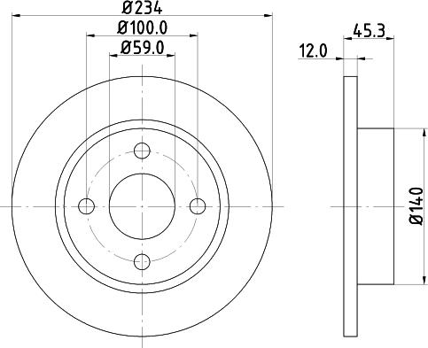 HELLA 8DD 355 103-341 - Bremžu diski www.autospares.lv