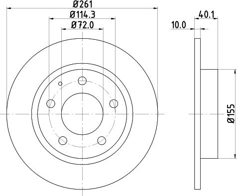 HELLA 8DD 355 103-231 - Bremžu diski www.autospares.lv