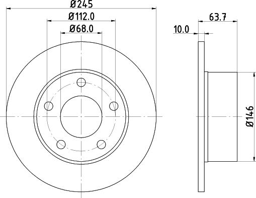 HELLA 8DD 355 102-802 - Bremžu diski www.autospares.lv