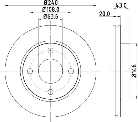 HELLA 8DD 355 102-231 - Bremžu diski www.autospares.lv