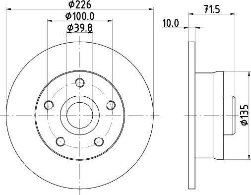 HELLA 8DD 355 102-751 - Bremžu diski www.autospares.lv