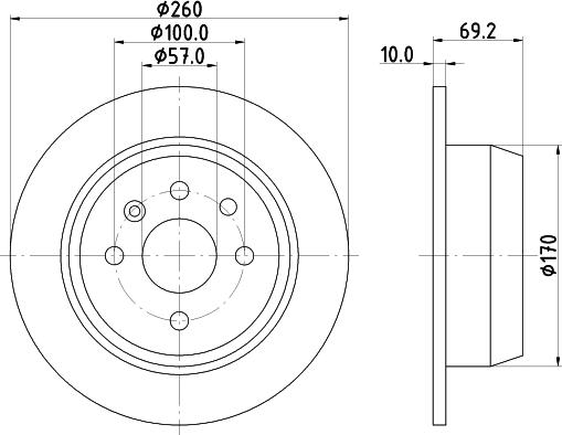 HELLA 8DD 355 102-731 - Bremžu diski www.autospares.lv