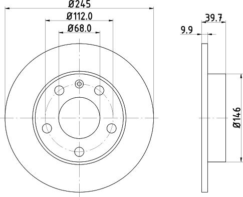 HELLA 8DD 355 107-541 - Bremžu diski www.autospares.lv