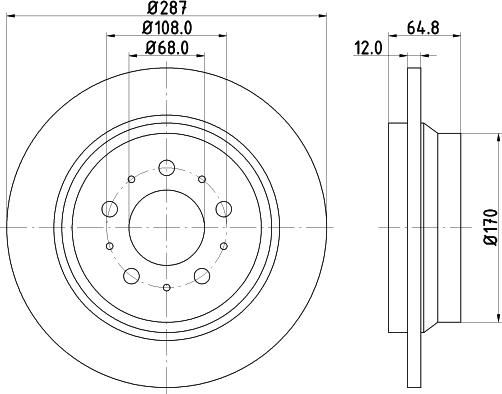 HELLA 8DD 355 124-791 - Bremžu diski www.autospares.lv