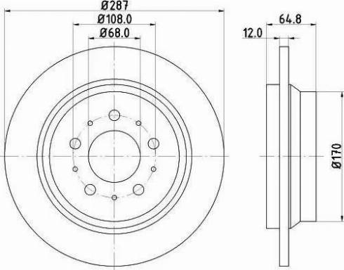 HELLA 8DD 355 107-081 - Bremžu diski www.autospares.lv