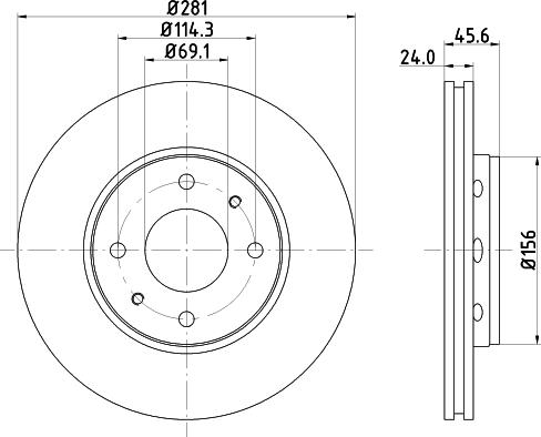 HELLA 8DD 355 107-031 - Bremžu diski www.autospares.lv