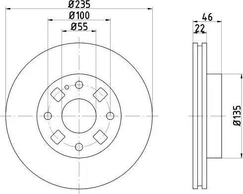 HELLA 8DD 355 107-191 - Bremžu diski www.autospares.lv