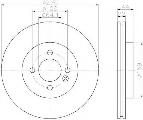 HELLA 8DD 355 107-792 - Bremžu diski www.autospares.lv