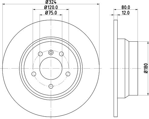 HELLA 8DD 355 124-411 - Bremžu diski www.autospares.lv