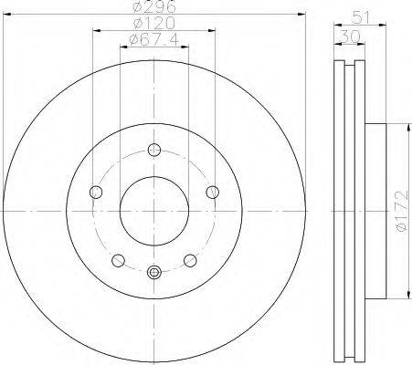 HELLA 8DD 355 119-951 - Bremžu diski www.autospares.lv