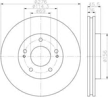 HELLA 8DD 355 119-961 - Bremžu diski www.autospares.lv