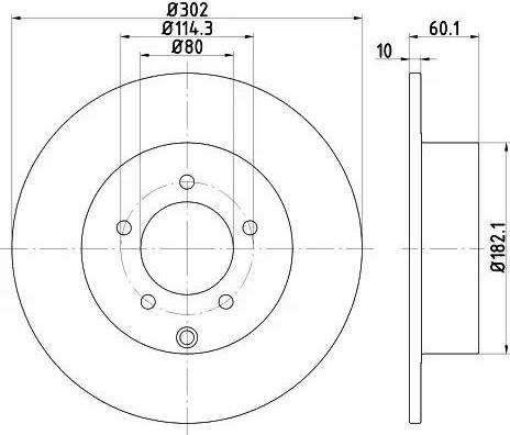 HELLA 8DD 355 119-451 - Bremžu diski www.autospares.lv