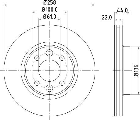 HELLA 8DD 355 119-461 - Bremžu diski www.autospares.lv