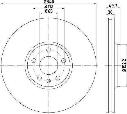 HELLA 8DD 355 121-421 - Bremžu diski www.autospares.lv