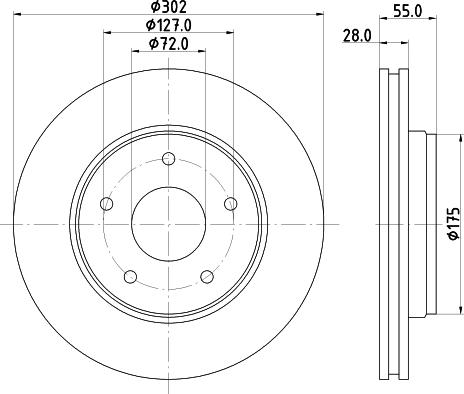 HELLA 8DD 355 119-191 - Bremžu diski www.autospares.lv