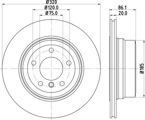 HELLA 8DD 355 119-201 - Bremžu diski www.autospares.lv