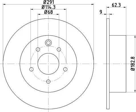 HELLA 8DD 355 119-101 - Bremžu diski www.autospares.lv