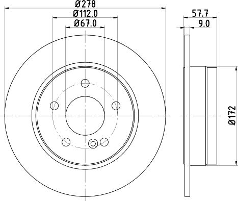 HELLA 8DD 355 123-781 - Bremžu diski www.autospares.lv