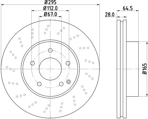 HELLA 8DD 355 123-861 - Bremžu diski www.autospares.lv