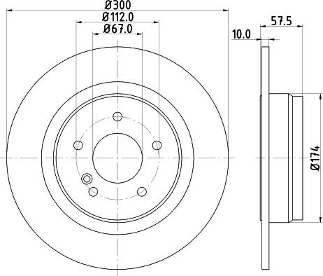 HELLA 8DD 355 114-212 - Bremžu diski www.autospares.lv