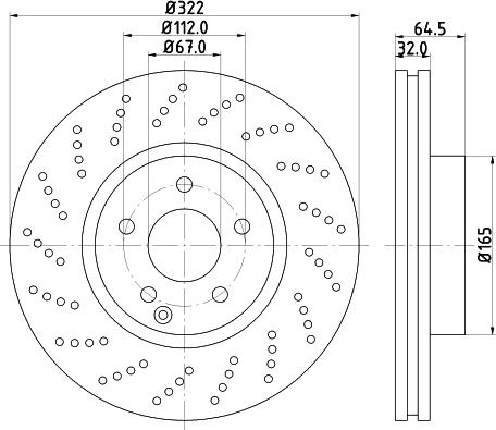 HELLA 8DD 355 122-942 - Bremžu diski www.autospares.lv