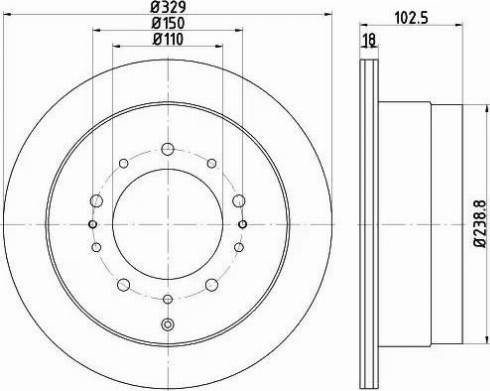 HELLA 8DD 355 115-061 - Bremžu diski www.autospares.lv