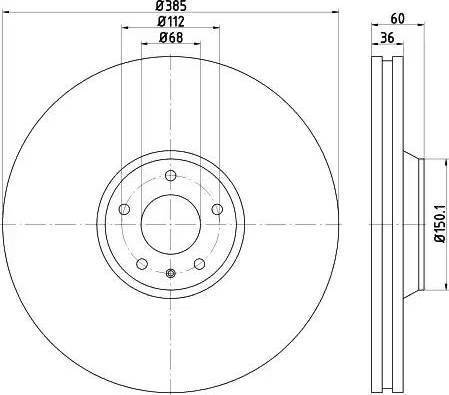 HELLA 8DD 355 115-891 - Brake Disc www.autospares.lv