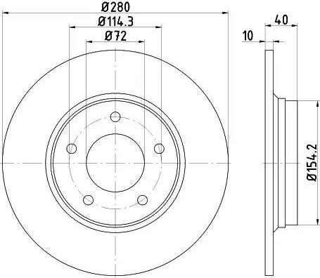 HELLA 8DD 355 115-831 - Bremžu diski www.autospares.lv