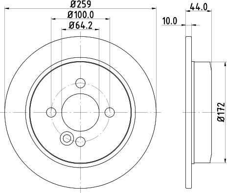 HELLA 8DD 355 115-261 - Bremžu diski www.autospares.lv