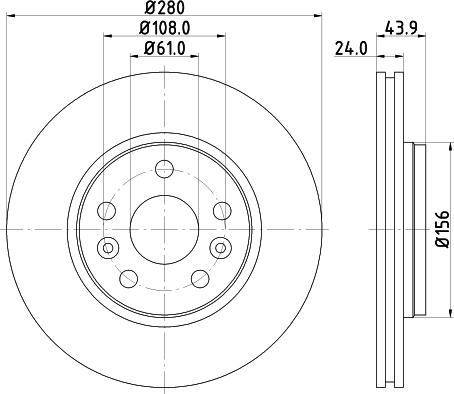 HELLA 8DD 355 116-451 - Bremžu diski www.autospares.lv