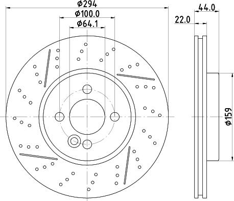 HELLA 8DD 355 123-611 - Bremžu diski www.autospares.lv