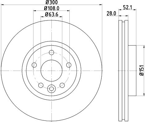 HELLA 8DD 355 116-221 - Brake Disc www.autospares.lv