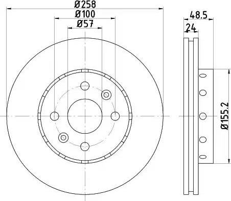 HELLA 8DD 355 110-961 - Bremžu diski www.autospares.lv