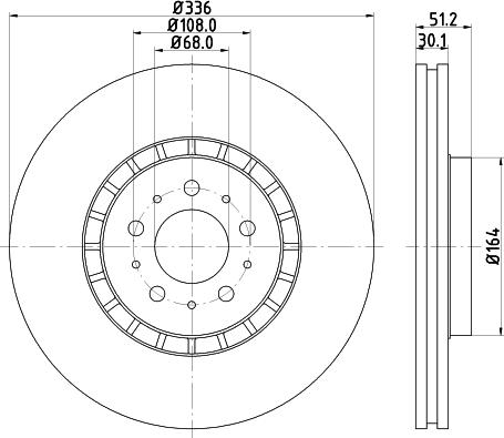 HELLA 8DD 355 110-592 - Bremžu diski www.autospares.lv