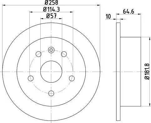 HELLA 8DD 355 110-681 - Bremžu diski www.autospares.lv