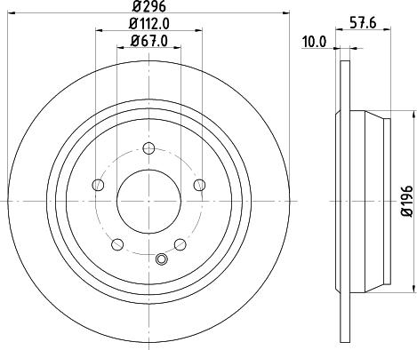 HELLA 8DD 355 124-141 - Bremžu diski www.autospares.lv