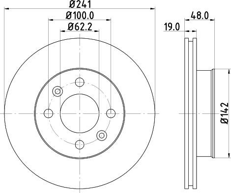 HELLA 8DD 355 111-431 - Bremžu diski www.autospares.lv