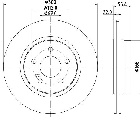 HELLA 8DD 355 111-852 - Bremžu diski www.autospares.lv