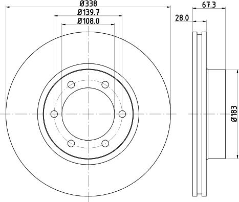 HELLA 8DD 355 111-861 - Bremžu diski www.autospares.lv